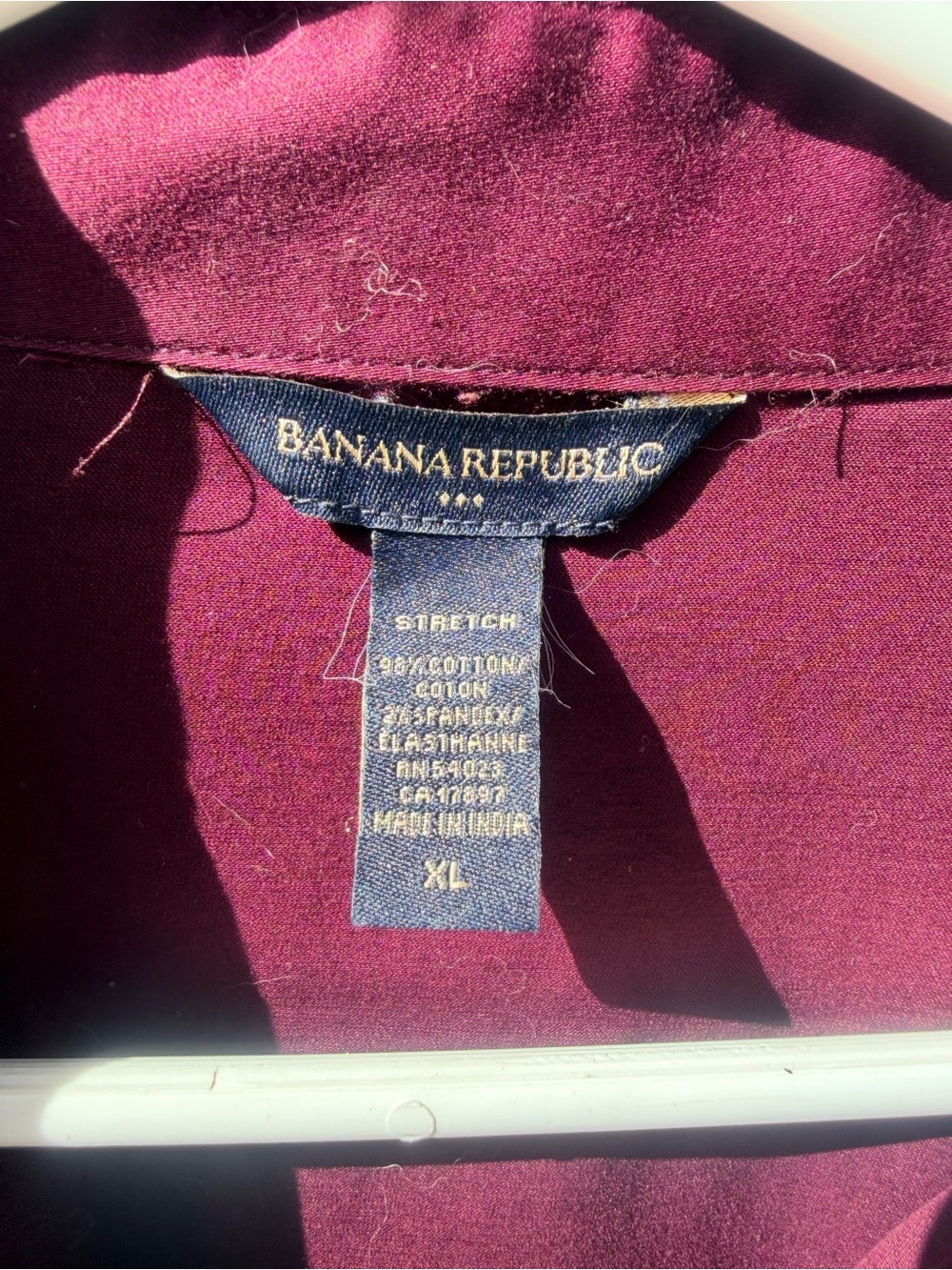 Banana Republic Deep Plum Button-Down Shirt